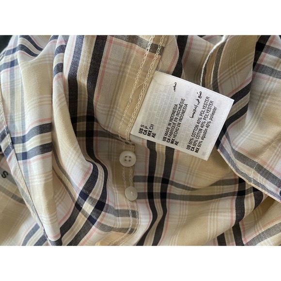 NWT Mens  Small Club Room Plaid Shirt - Picture 4 of 4